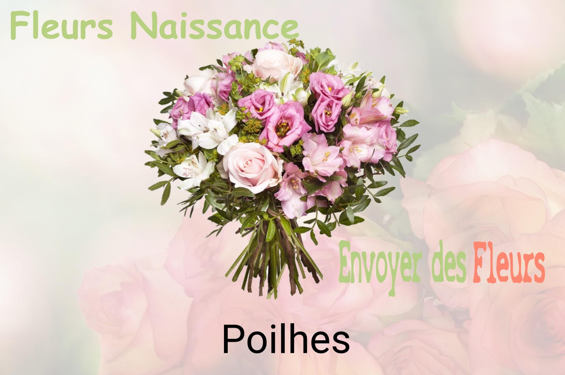 Bouquet de fleurs de naissance livré à Poilhes